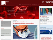 Tablet Screenshot of cirugia-cardiovascular.es
